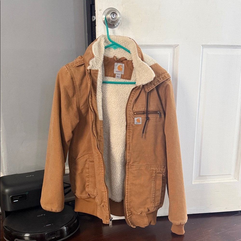 Carhartt Women's Brown Sherpa-Lined Jacket